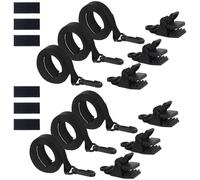 LLLmhuaa Lot de sangles de protection solaire pour piscine creusée et sangles à clip pour bâche de piscine