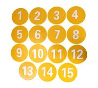 LLLmhuaa Marqueurs d'agilité pour tapis de sol pour entraînement des enfants, jeux numérotés, marqueurs de sol antidérapants, cônes d'entraînement d'agilité