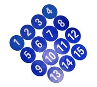 LLLmhuaa Marqueurs d'agilité pour tapis de sol pour entraînement des enfants, jeux numérotés, marqueurs de sol antidérapants, cônes d'entraînement d'agilité