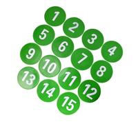 LLLmhuaa Marqueurs d'agilité pour tapis de sol pour entraînement des enfants, jeux numérotés, marqueurs de sol antidérapants, cônes d'entraînement d'agilité