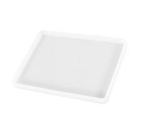 LLLmhuaa Moule rectangulaire en silicone pour fabrication de plateaux en résine époxy faits à la main pour décoration de table