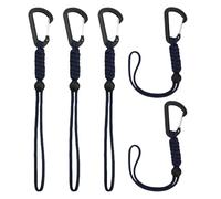 LLLmhuaa Mousquetons télescopiques de type lourd en acier robuste pour campeurs, outil essentiel d'extérieur