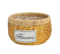 LLLmhuaa Panier à fleurs fourre-tout avec poignée multifonction pour organiser des fournitures de festival, fête de mariage ou jardinière d'extérieur