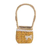 LLLmhuaa Panier à fleurs fourre-tout avec poignée multifonction pour organiser des fournitures de festival, fête de mariage ou jardinière d'extérieur