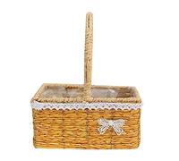 LLLmhuaa Panier à fleurs fourre-tout avec poignée multifonction pour organiser des fournitures de festival, fête de mariage ou jardinière d'extérieur