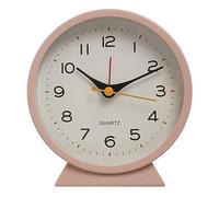 LLLmhuaa Petit réveil créatif en métal - Rural FreshsDesktop - Alarme de bureau - Décoration contemporaine de chevet - Sommeil silencieux - Verre transparent - Grand affichage numérique précis du