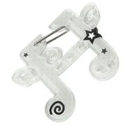 LLLmhuaa Porte-clés en acrylique avec oreilles uniques en forme de note de musique pour sac à dos - Décoration pour cadeau - Porte-clés tendance multifonction, Ailes de notes blanches, taille unique