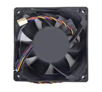 LLLmhuaa SF241238BH Ventilateur de processeur 12 x 12 x 3,8 cm 2 broches 2 fils PWM Contrôle automatique de la température Refroidisseur de serveur avec roulement à billes Ventilateur de