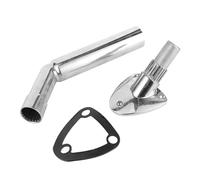 LLLmhuaa Support de canne à pêche réglable en acier inoxydable avec pied fendu et design robuste pliable