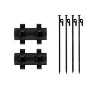 LLLmhuaa Support réglable télescopique pour poteaux d'auvent pour tente de camping en plein air, marteau, pince à clou, accessoires d'artefact, tige télescopique, design stable et sûr, antirouille