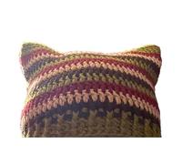 LLLmhuaa Y2K Chapeau tricoté rayé avec oreilles de chaton pour fille Accessoires photo Hot Girl Mignon Slouchy Tricot Crochet Chapeau