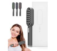 LLLT Peigne à cheveux thérapeutique pour la croissance des cheveux avec lumière rouge 630 nm infrarouge et 850 nm lumière infrarouge et lumière bleue 460 nm Lumière verte - RF EMS Appareil de massage