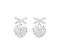 Lllunimon Arc amour zircon S925 boucles d'oreilles en argent sterling bijoux personnalisés à deux éléments style élégant et simple Des cadeaux de tous les jours pour elle