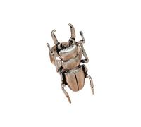 Lllunimon Bague en alliage de scarabée sculptural artistique, bijoux vintage en or et argent, pour un usage quotidien, adaptée pour événements à thème/fêtes, cadeau pour amis/petit ami/hommes,Argent