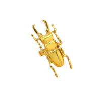 Lllunimon Bague en alliage de scarabée sculptural artistique, bijoux vintage en or et argent, pour un usage quotidien, adaptée pour événements à thème/fêtes, cadeau pour amis/petit ami/hommes,D'or