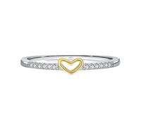 Lllunimon Bague en argent sterling 925 pour femmes symbole infini découpé bague d'amour bicolore bijoux bijoux de mariage pour un usage quotidien,B,Size 6