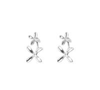 Lllunimon Boucles d'oreilles clous en forme de fleur avec deux styles de port, tiges en argent sterling 925, boucles d'oreilles pour femmes, bijou élégant, cadeau pour amies et épouse