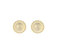 Lllunimon Boule brossée S925 Sterling argent boucles d'oreilles Bijoux d'inspiration cosmique élégant et simple Style de texture vintage Porter tous les jours Un cadeau pour elle,D'or,Large