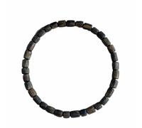 Lllunimon Bracelet en bois d'agar naturel pour les femmes Hommes Femmes Bracelet Petites Perles Marron Bracelet 8mm Perles Prière Bracelet Extensible Méditation Cadeau,F