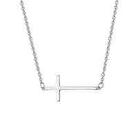 Lllunimon Collier Croix pour Femmes Dainty 925 Argent Sterling Croix Pendentif Ras de Cou Simple Mignon Colliers pour Femmes Tendance Foi Religieuse Bijoux Cadeau pour Petite Amie