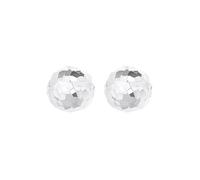 Lllunimon Demi-cercle boule de cristal laser S925 boucles d'oreilles en argent sterling bijoux météorite cosmique Exquis style rétro élégant et simple Des cadeaux de tous les jours pour elle