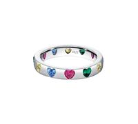 Lllunimon Femmes S925 Argent Trèfle Turquoise Amour Bague Apporte Bonne Chance Bague Porter Bijoux Cadeau,D,Size 8