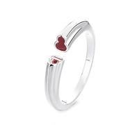 Lllunimon Gourde rouge S925 argent ouverture bague Nouveau bijoux en émail chinois style simple et élégant Des cadeaux de tous les jours pour elle