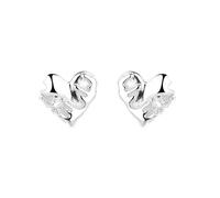 Lllunimon Lava Love Zircon S925 Argent Sterling boucles d'oreilles Bijoux d'inspiration cosmique Personnalité élégante Style simple Des cadeaux de tous les jours pour elle