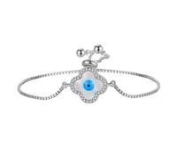Lllunimon Lucky Eau douce Bracelets de perles cultivés pour les femmes Unique quatre feuilles Bracelet de trèfle Bracelet d'argent scintillant Bijoux Cadeaux pour les femmes