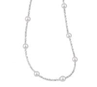 Lllunimon Real Money 925 Sterling Silver Genuine Real Eau Douche Cultivé Pearl Choker Collier Bijoux de perles réglables délicates pour les femmes Cadeaux de la Saint-Valentin de la mère