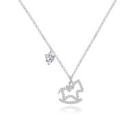 Lllunimon Shining Zirconium Trojan S925 collier en argent sterling pendentif style fée style élégant et mignon Des cadeaux de tous les jours pour elle