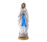 Lllunimon Statue De La Vierge Marie, Statues De La Vierge Marie en Résine Sainte Dame De Lourdes Sculpture Catholique, Collection De Décoration Religieuse,39cm/15.35"