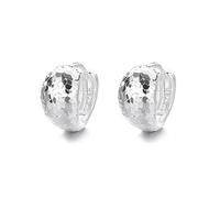 Lllunimon Texture géométrique S925 boucles d'oreilles en argent sterling Accessoires de style art français Style simple et personnalisé Des cadeaux de tous les jours pour elle