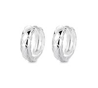 Lllunimon Treillis rhomboïde tissé S925 boucles d'oreilles en argent sterling bijoux de style Art Déco style vintage et simple Des cadeaux de tous les jours pour elle