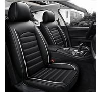 LLLyyyJ Cuir Voiture Ensembles De Housses Siège pour Clio III/Renault-Clio IV onfortables Imperméable Respirant Interieu Accessoire.,D-Black and White