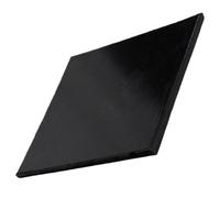 LLMWFA 1 pièce de panneau rectangulaire en polyuréthane noir, feuille industrielle en polyuréthane, coussin carré for base absorbant les chocs(5mmX100mmX100mm)