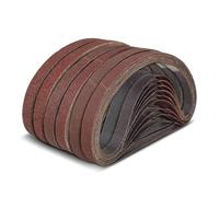 LLMWFA Bandes abrasives 12 pièces grains 60~240/400, bandes en oxyde d'aluminium coupe haute Performance, 610 * 100mm