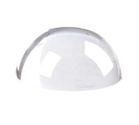 LLMWFA Boule Décorative Lot de 2 Boules Cristal Demi-dôme, hémisphères en Verre Transparent, Rondes Naturel 60 à 100 mm