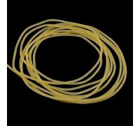 LLMWFA Corde de Tension Extensible Solide 2 3 4 5 6mm, tuyaux en Caoutchouc Traction Latex Naturel 1/2/5M, Tube élastique à Haute résilience for Le Bricolage(Yellow,1M x 4MM)