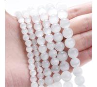 LLMWFA Cristaux de lave Turquoises Jades, perle en vrac, pierre ronde naturelle 4 6 8 10 12mm, œil tigre for la fabrication travaux d'aiguilles à faire soi-même(Silver,12mm x 30)