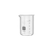 LLMWFA Ensemble de béchers en verre borosilicaté laboratoire, tasse à mesurer transparent 25 ml-800 ml, équipement d'expérimentation bécher gradué(3)