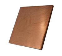 LLMWFA Feuille de cuivre fine for bricolage, fabrication artisanale, bonne maniabilité, plaque plate en cuivre, 1 pièce(300 * 300 * 1.5MM)