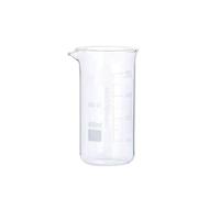LLMWFA Gobelet doseur de laboratoire haut, 50/100/150/250/300/400/500/600/800/1000 ml, bécher en verre borosilicaté, forme haute(400)