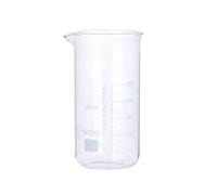 LLMWFA Gobelet doseur de laboratoire haut, 50/100/150/250/300/400/500/600/800/1000 ml, bécher en verre borosilicaté, forme haute(500)