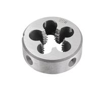 LLMWFA Jeu de filières rondes for taraudage à filetage externe, 1/8 1/4 3/8 7/16 3/4 1-8 2-4.5 BSW filière droite, 55°Machine et outil manuel(5/8-11)