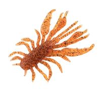 LLMWFA Kit d'appâts for la pêche au Bar, à Truite d'eau salée, leurre en Silicone araignée de 2,56 Pouces, Souple 4.5g, Wobbler aux crevettes, 8 pièces(Orange)