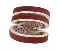 LLMWFA Lot de 10 papiers verre for ponceuse, bandes abrasives à anneau longue durée 914 x 100 mm, 240 800 60 grains for le meulage l'acier(320)