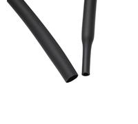 LLMWFA Manchon de câble haute température Semi-dur 2:1 600V, ID 0.8 1.2 .6 .4 3. 15. 19. 25.4mm, gaine thermorétractable PVDF(Black,19.1mm*10M)
