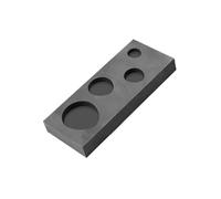 LLMWFA Moule en graphite goutte d'eau, moule de moulage métal 100x100x21mm, à lingot creuset for l'artisanat or et argent, bricolage