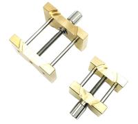 LLMWFA Outils de réparation d'accessoires Support en Laiton 2 pièces, Kit Montre métal Polyvalent, Multifonction for Pince d'horloger